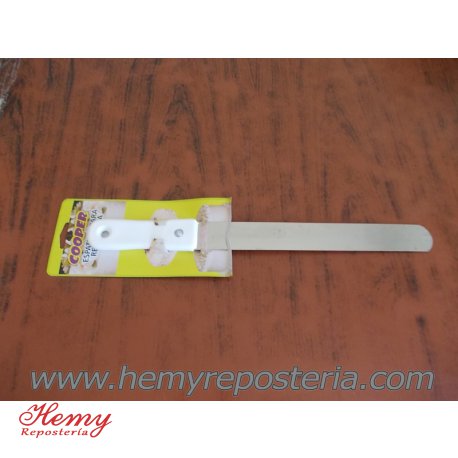 Espatulas acero inoxidable recta 12 cms.