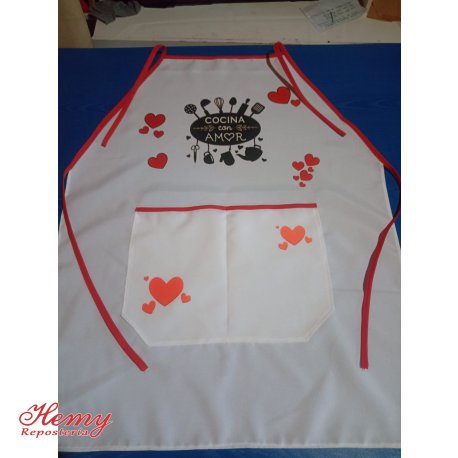 Delantal antimanchas sublimado