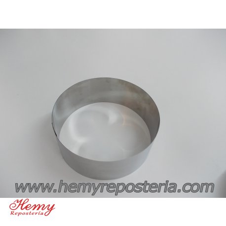 Bandas redondas ac. inox. altura 4 cms. - diámetro    4 cms.
