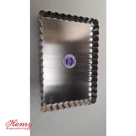 Pasta frola rectang. fija hojalata 30x10