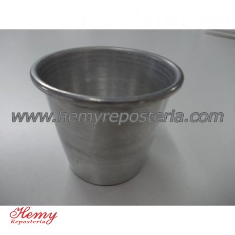 Vaso flan alum. c/ borde nro. 4