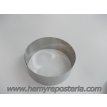 Bandas redondas ac. inox. altura 4 cms. - diámetro   10 cms.
