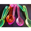 Cucharas degustación fluor cristal x 10